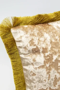 Clearance KARE Design Poduszka dekoracyjna z frędzlami 45x45 cm beżowa - KARE