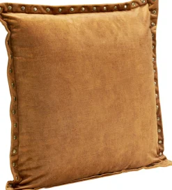 Discount KARE Design Poduszka na sofę brązowa nity dekoracyjne 45x45 cm - KARE