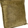 Outlet KARE Design Poduszka na sofę zielona nity dekoracyjne 45x45 cm - KARE