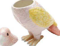 Discount KARE Design Pojemnik dekoracyjny ceramiczny kolorowa papuga 21x23 cm - KARE