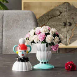 New KARE Design Pojemnik dekoracyjny Puppet Ø10x26 cm kolorowy - KARE