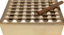 Clearance KARE Design Popielniczka Soho Square 25x25 cm mosiężna - KARE