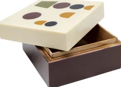 Clearance KARE Design Pudełko na biżuterię Emily 13x13 cm kolorowe - KARE