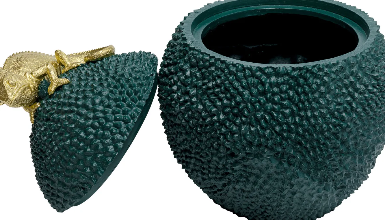 Online KARE Design Pudełko na biżuterię lub kosmetyki Chameleon 34 cm zielono-złote - KARE