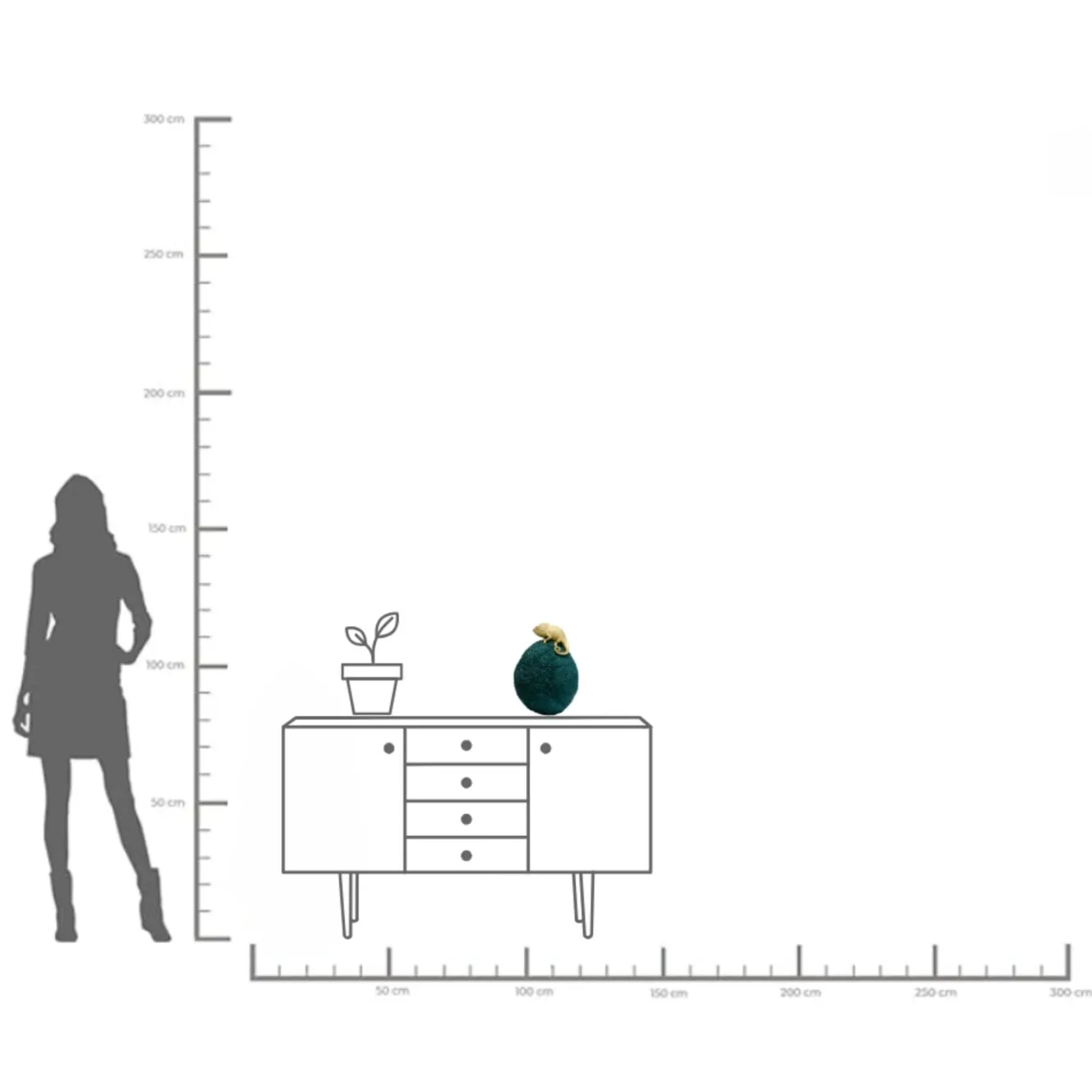 Online KARE Design Pudełko na biżuterię lub kosmetyki Chameleon 34 cm zielono-złote - KARE