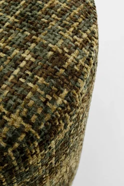 Best KARE Design Pufa Cherry Dining Silber zielona Ø39cm - KARE