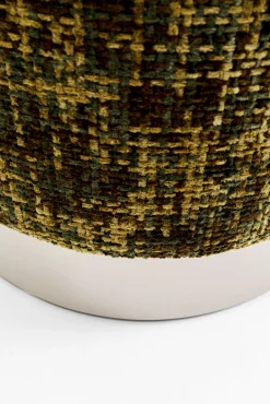 Best KARE Design Pufa Cherry Dining Silber zielona Ø39cm - KARE