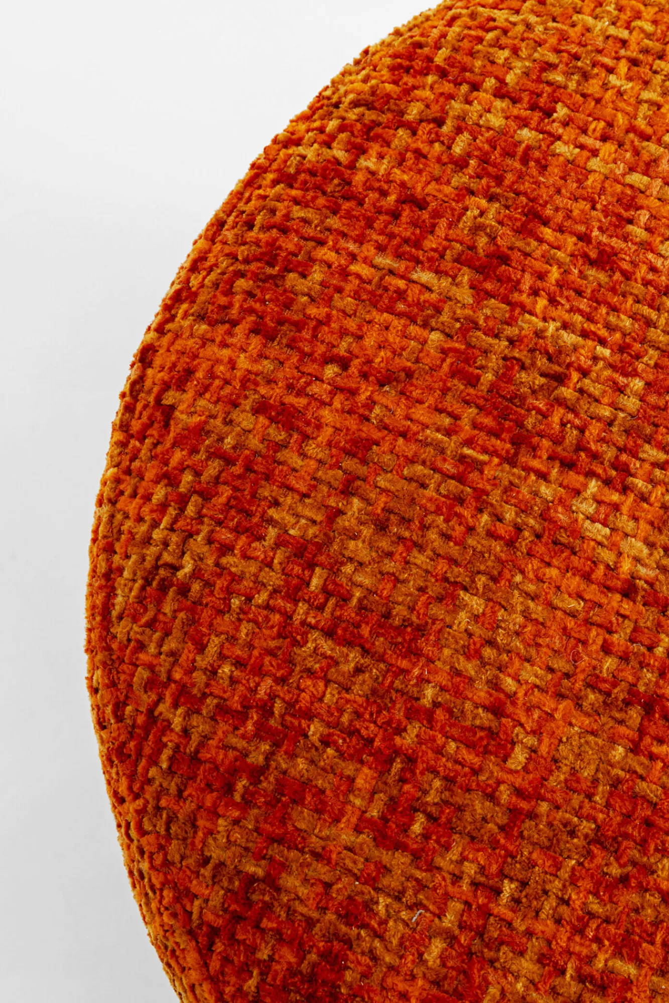 Online KARE Design Pufa Cherry Dining Silber pomarańczowa Ø39cm - KARE