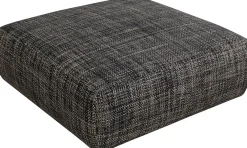 Outlet KARE Design Pufa do salonu nowoczesna czarno-biała kwadratowa 100x100 cm - KARE