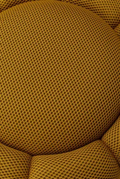 New KARE Design Pufa Peppo Bloom żółta Ø76cm - KARE