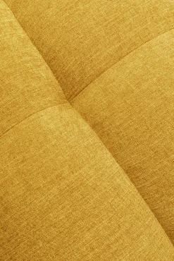 Clearance KARE Design Pufa pikowana duża w kolorze żółtym 125x82 cm - KARE