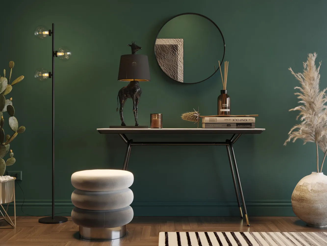 Sale KARE Design Pufa Sandwich Triple Ø40x45 cm odcienie szarości - KARE