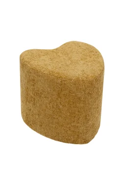 Best KARE Design Pufa żółta w kształcie serca 34x36 cm - KARE