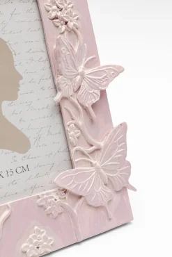 Hot KARE Design Ramka na zdjęcia Butterfly różowa 10x15cm - KARE