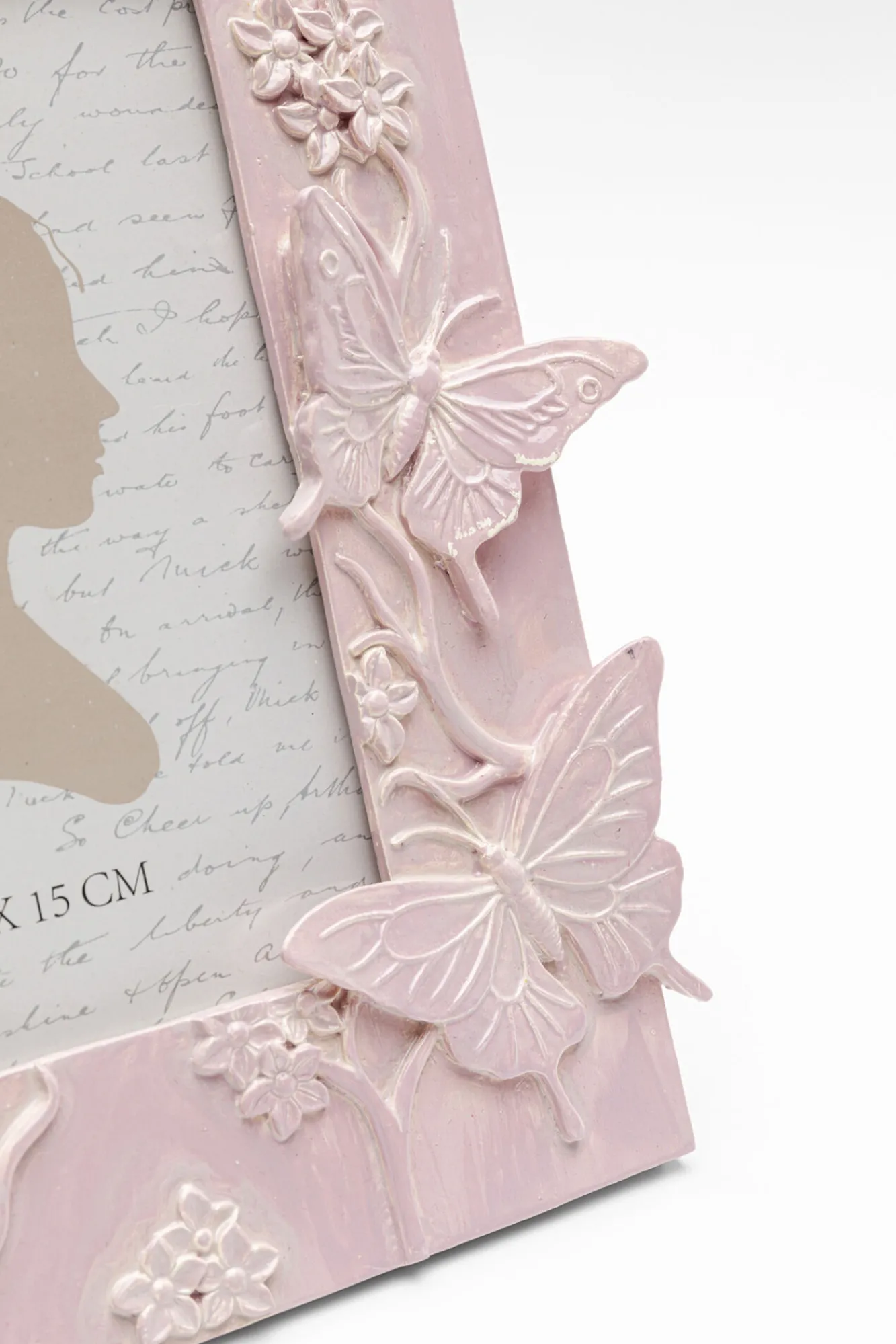 Hot KARE Design Ramka na zdjęcia Butterfly różowa 10x15cm - KARE