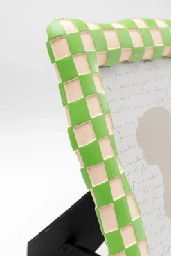 Outlet KARE Design Ramka na zdjęcia Checker zielona 13x18cm - KARE
