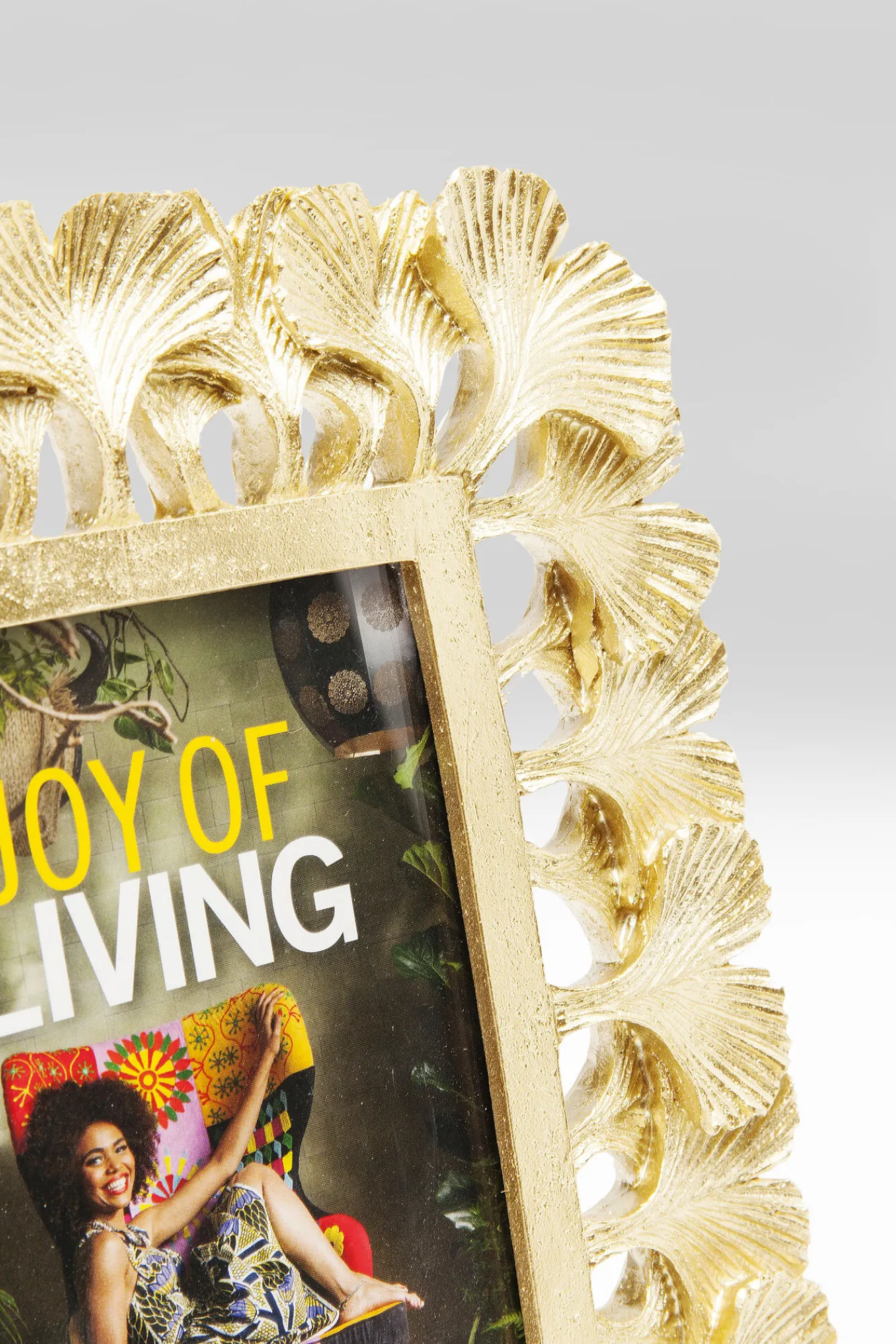 Fashion KARE Design Ramka na zdjęcia Gingko 21x26 cm złota - KARE