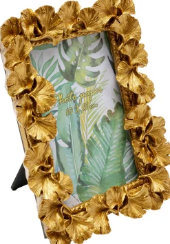 Outlet KARE Design Ramka na zdjęcia Ginkgo Leaf złota 17x20cm - KARE