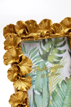 Outlet KARE Design Ramka na zdjęcia Ginkgo Leaf złota 17x20cm - KARE