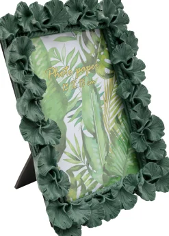 Outlet KARE Design Ramka na zdjęcia Ginkgo Leaf zielona 20x24cm - KARE
