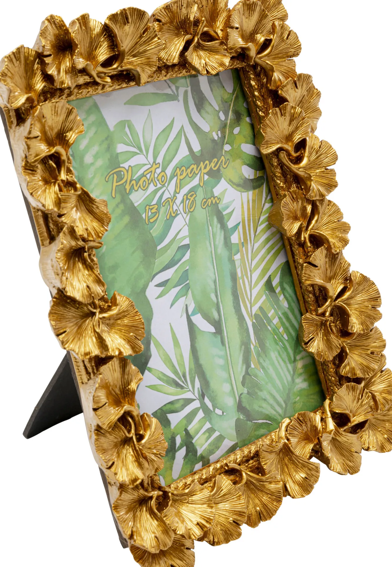 Discount KARE Design Ramka na zdjęcia Ginkgo Leaf złota 20x24cm - KARE