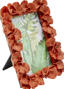 Hot KARE Design Ramka na zdjęcia Ginkgo Leaf pomarańczowa 17x20cm - KARE