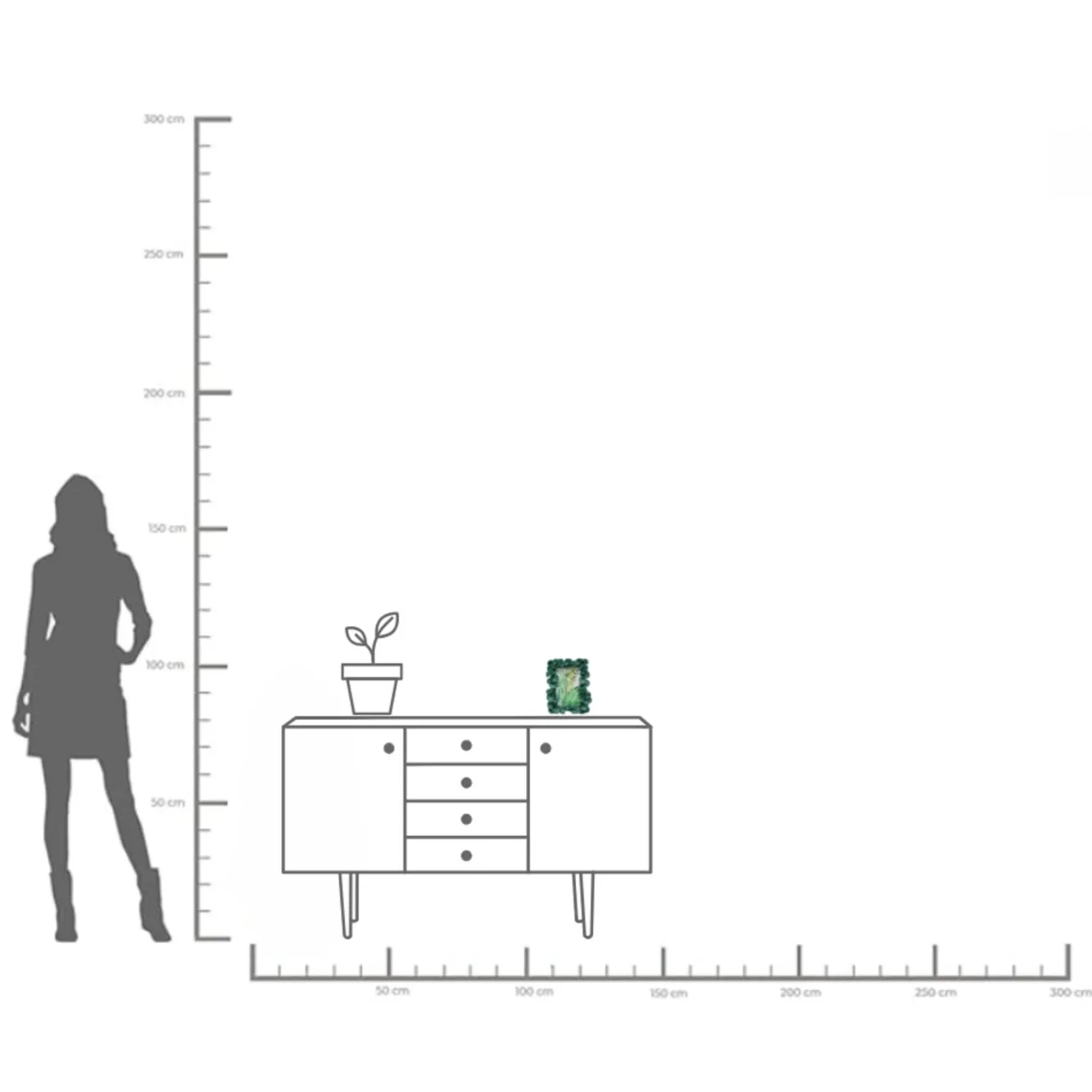 Outlet KARE Design Ramka na zdjęcia Ginkgo Leaf zielona 17x20cm - KARE