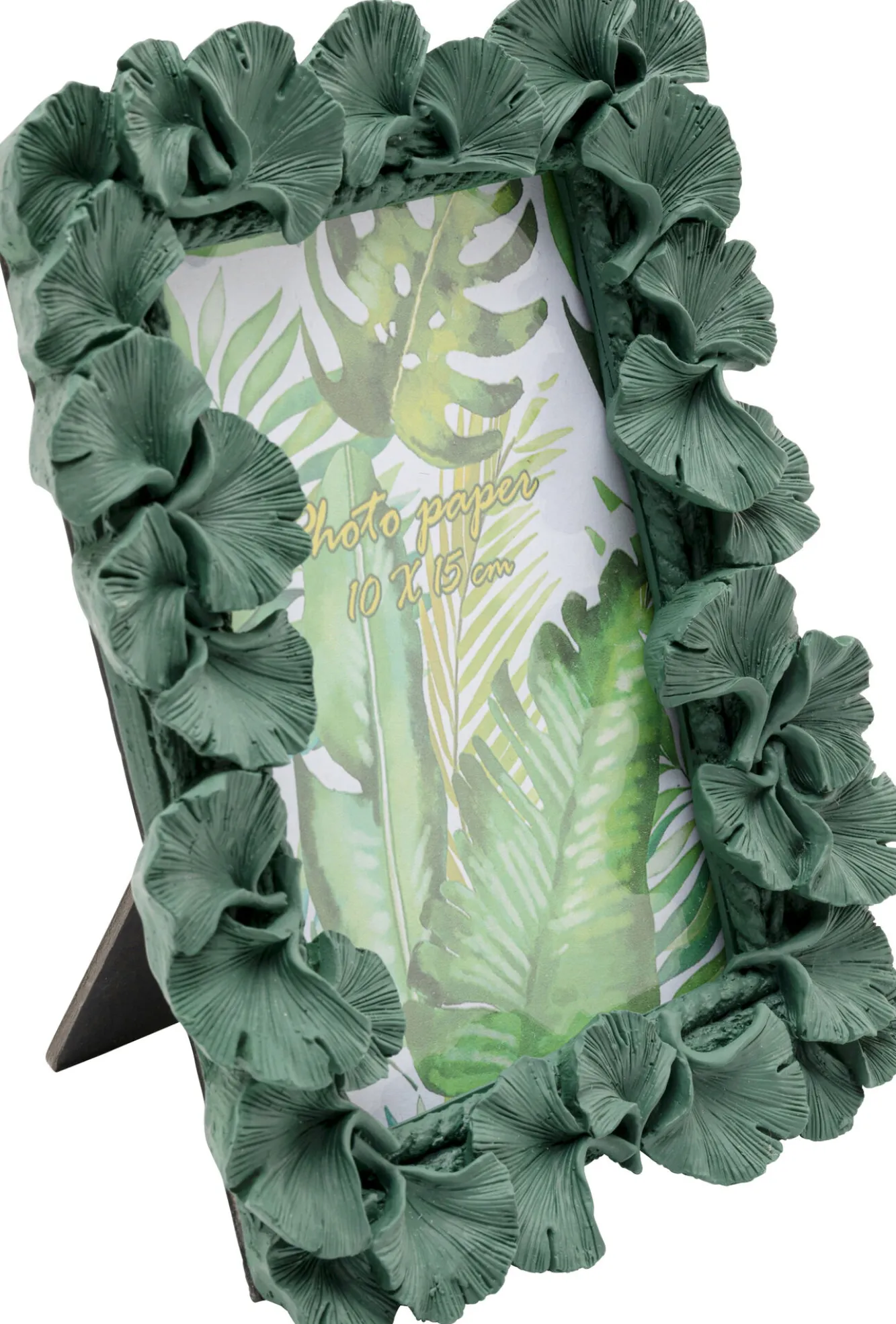 Outlet KARE Design Ramka na zdjęcia Ginkgo Leaf zielona 17x20cm - KARE