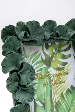 Outlet KARE Design Ramka na zdjęcia Ginkgo Leaf zielona 17x20cm - KARE