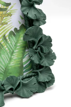 Outlet KARE Design Ramka na zdjęcia Ginkgo Leaf zielona 17x20cm - KARE