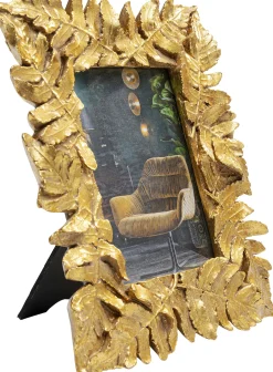 Discount KARE Design Ramka na zdjęcia Leaves 20x24 cm złota - KARE