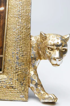 Outlet KARE Design Ramka na zdjęcia Leopard 28x25 cm złota - KARE