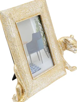 Best KARE Design Ramka na zdjęcia Leopard 28x23 cm złota - KARE