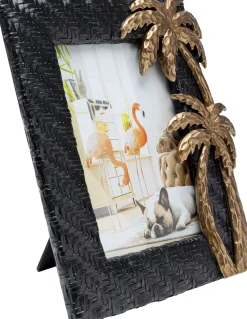 Online KARE Design Ramka na zdjęcia Palm Beach 21x24 cm czarno-złota - KARE
