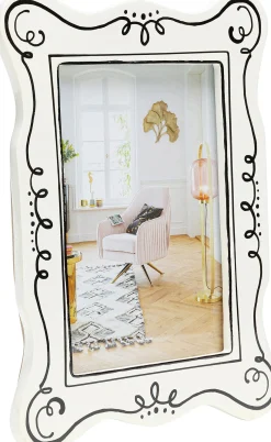 Discount KARE Design Ramka na zdjęcia 10x17 cm biała czarne wzory - KARE