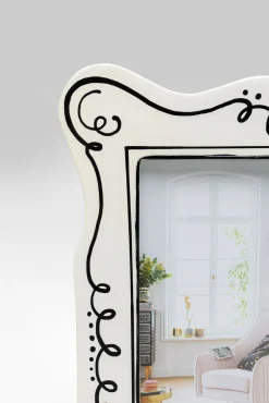 Discount KARE Design Ramka na zdjęcia 10x17 cm biała czarne wzory - KARE