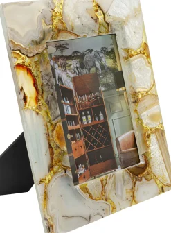 Clearance KARE Design Ramka na zdjęcia 13x18 cm biało-żółty agat - KARE