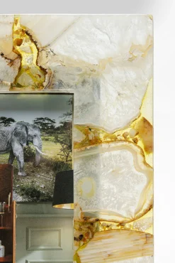 Clearance KARE Design Ramka na zdjęcia 13x18 cm biało-żółty agat - KARE