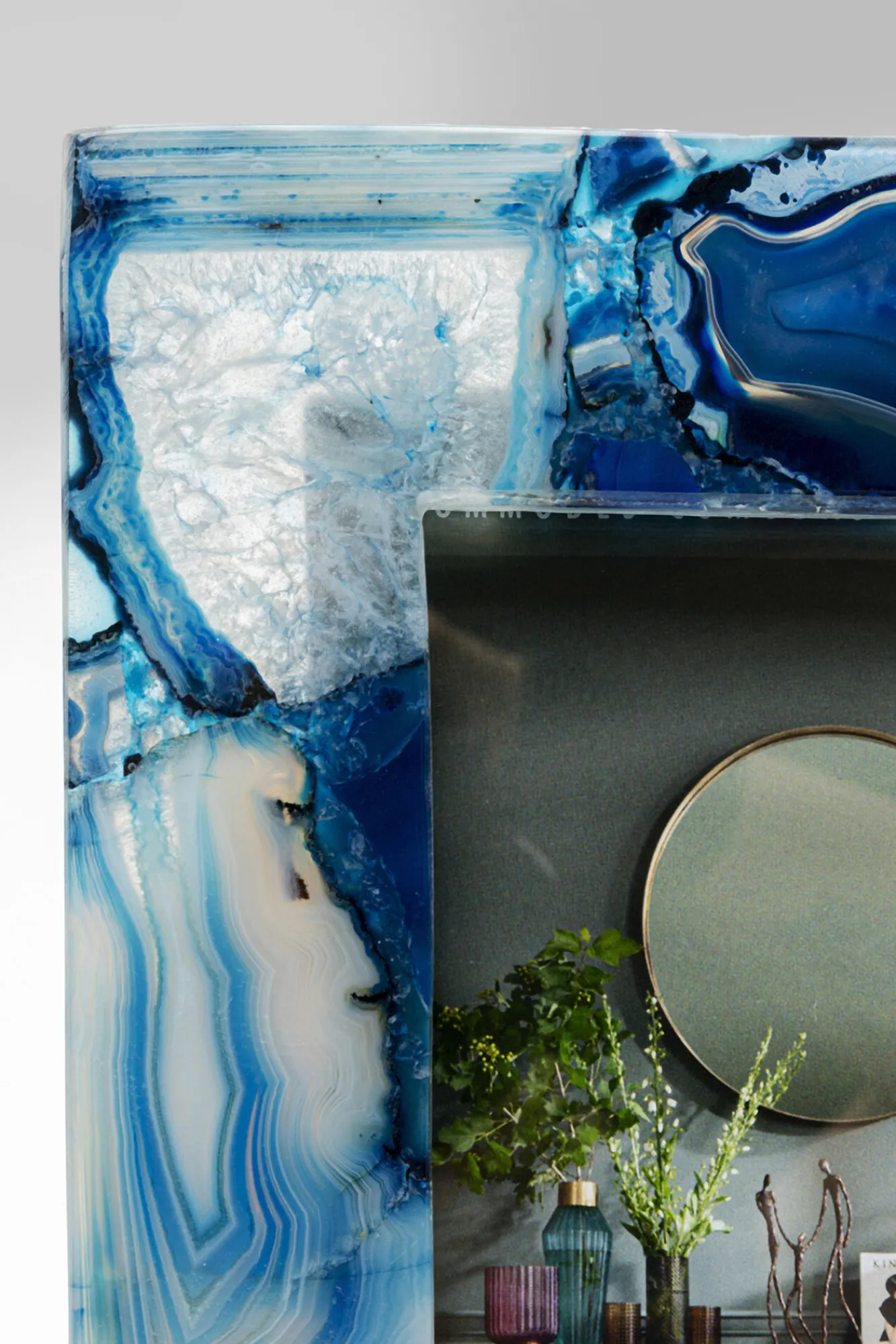 Fashion KARE Design Ramka na zdjęcia 13x18 cm niebieski agat - KARE