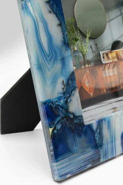 Fashion KARE Design Ramka na zdjęcia 13x18 cm niebieski agat - KARE