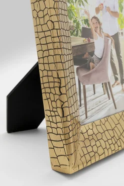 New KARE Design Ramka na zdjęcia złota wzór skóra krokodyla 22x27 cm - KARE