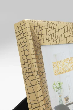 New KARE Design Ramka na zdjęcia złota wzór skóra krokodyla 20x25 cm - KARE