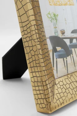 New KARE Design Ramka na zdjęcia złota wzór skóra krokodyla 20x25 cm - KARE