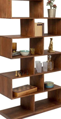 Clearance KARE Design Regał Authentico Zick Zack 100x180 cm drewniany - KARE