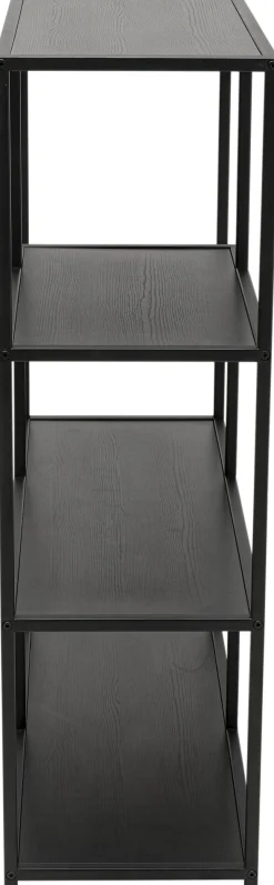 Outlet KARE Design Regał czarny otwarty MDF i stal 77x100 cm - KARE