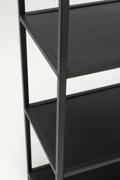 Outlet KARE Design Regał czarny otwarty MDF i stal 77x100 cm - KARE