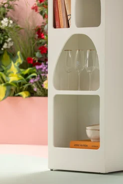 Online KARE Design Regał do salonu biały skandynawski MDF 48x180 cm - KARE