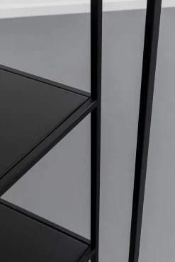 Online KARE Design Regał loft stal czarna i szkło transparentne 90x200 cm - KARE