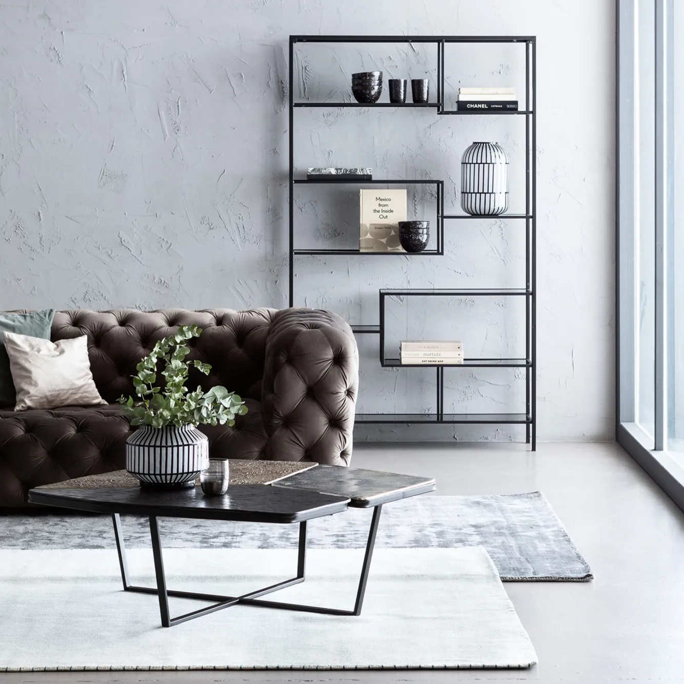 Best KARE Design Regał Loft 115x195 cm czarny - KARE