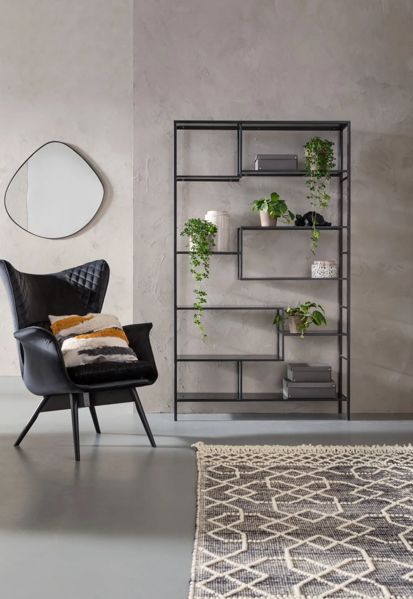 Best KARE Design Regał Loft 115x195 cm czarny - KARE